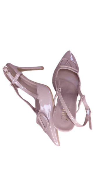 Zara Nude Heel Sandals Size 41