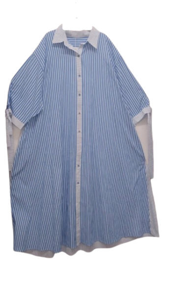 Maltilda Blue And White Threequarter Gown