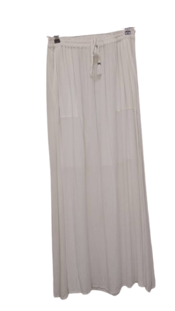 Dilvin White Long Skirt Size Uk 8