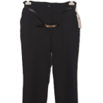 Dojery Black Pant Trouser With Belt Size 46
