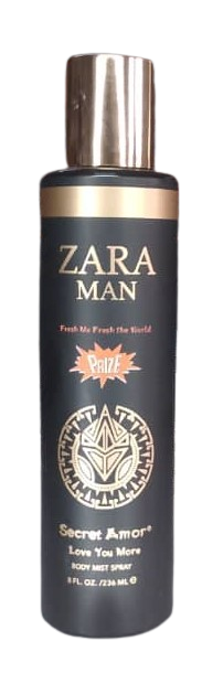 Zara Man Secret Amor Love You More Body Mist Spray 236ml
