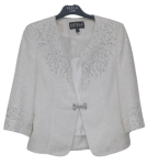 Estela Fashion Cream Skirt Suite Size 46