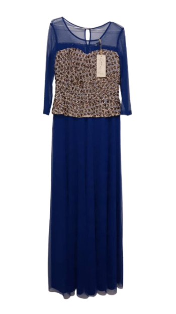 Bym Blue Long Gown Size 40