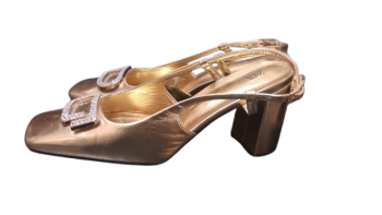 Zara Gold Sandals Size 40