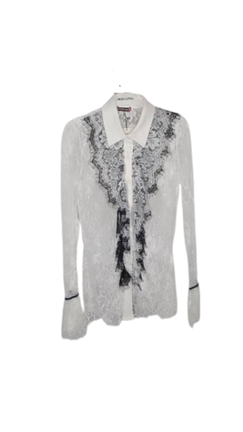 Girl Flamingo Transparent White Top Size 40