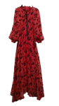 My Clarissa Red And Black Long Flowing Gown Size 42