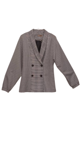 Noix Blue Multicolor Trouser Suits Size 38