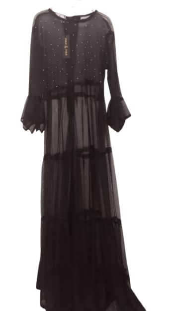 Valentino Net Black Long Gown