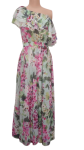 Uk Flowered Multicolor One Hand Gown