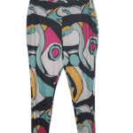 Miss Istanbull Pink Multicolor Trouser Size 1xl