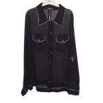 Orgi Blacvk And Stoned Top Size 48