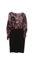 Lasagrada Black Multicolor Short Gown Size 38