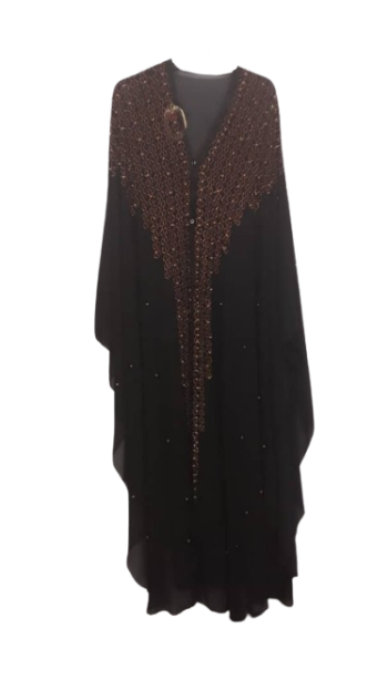 Ricky Collection Black And Gold Jalabiya