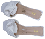 Zara White Flat Slippers Size 39