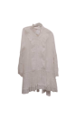 Uk White Short Longsleeve Gown Size Xxl