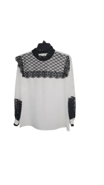 Park Macca Black And White Top Size 40