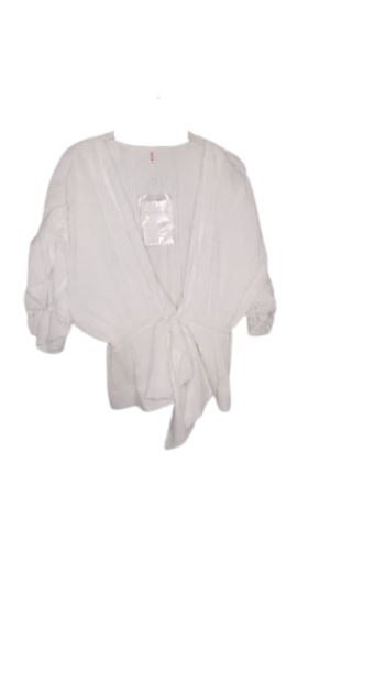 Moments White Plitted Top