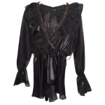 Te Amo Black And Gold Top Size Uk 14