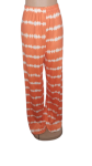 Uk Orange And White Trouser Size L