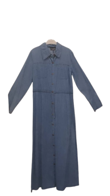 Timin Blue Jeans Gown Size Uk 14