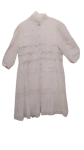 Uk White Shortsleeve Free Short Gown Size Xl