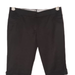 Jasmina Black Three Quarter Trousers Size Uk 26