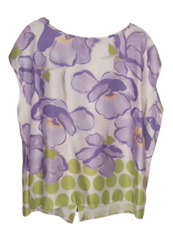 Flora White Multicolor Top