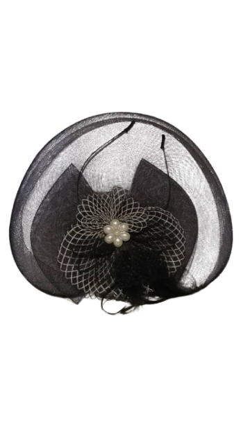 Capelli Network Black Fascinator