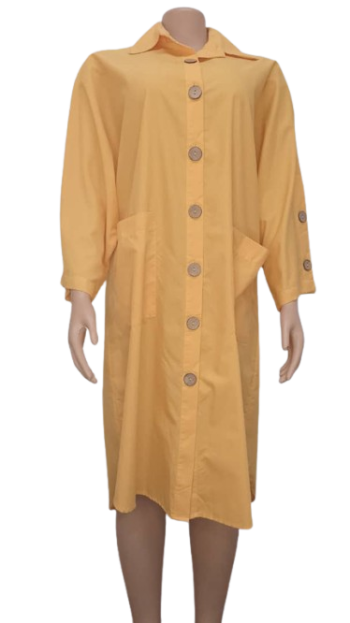 Haniqa Yellow Short Shirt Gown Size 44