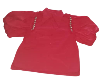 Uk Red Puff Hand Top Size L