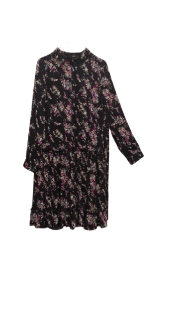 Steffen Schraut Black Multicolor Short Gown Size 38