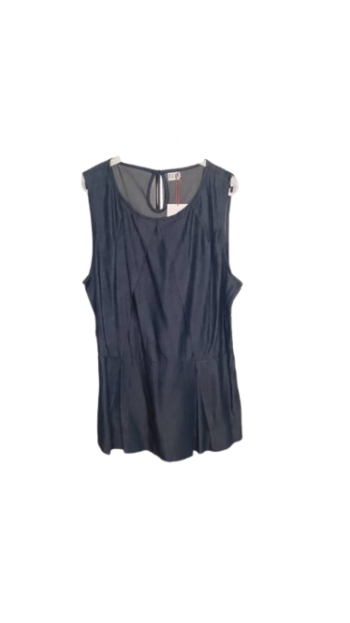 Elle Navy Blue Sleeveless Top Size 18