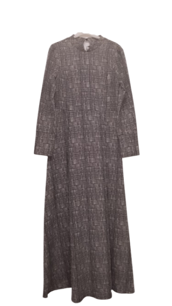 Patisca Black Cream Longsleeve Long Gown Size 42