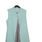 Mode Class Seagreen Sleeveless Blazzers Size 36