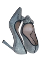 Gizzelli Silver Heel Cover Shoe Size 40