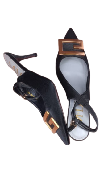 Mflg Black Sandals Size 40