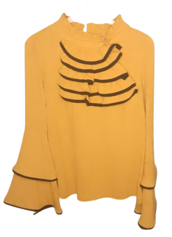 Mbs Yellow And Black Top Size 42