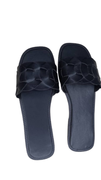 Halogen Black Slippers Size 40