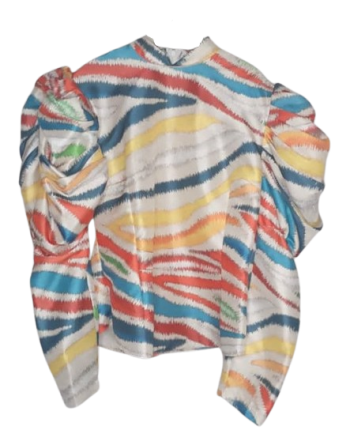 Te Amo Yellow Multicolor Top Size Uk 12