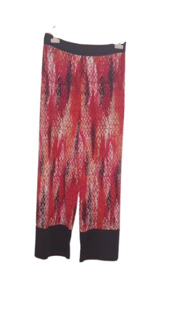 Double Click Red Multicolor Trouser Size Xl