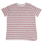Primark White With Red Stripes Polo Size M