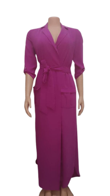 Dzyn Line Purple Gown Size Uk 8