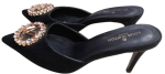 Louis Vuiton Paris Black Slippers Size 39