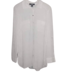 Primark White Long Top Size Uk 14