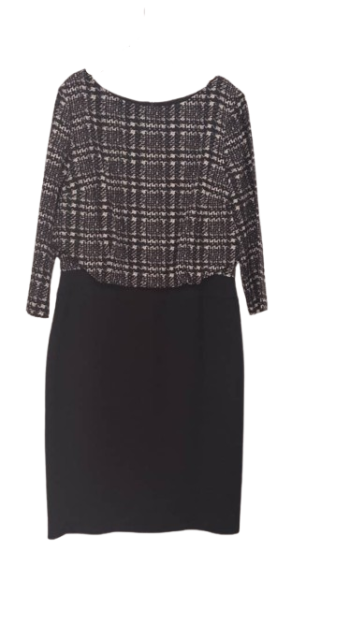 Papaya Weekend Black And White Gown Size 14