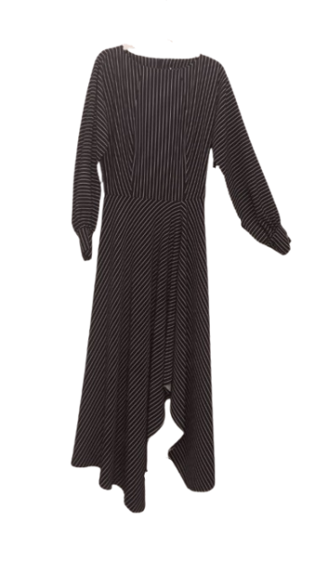 Norm Black Gown With White Stripe Size 36