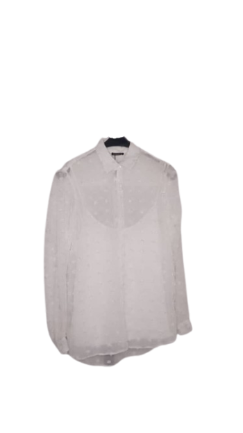 Roman White Logsleeve Top Size 10