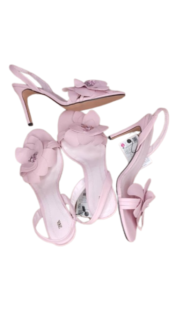 Zara Baby Pink Sandals Size 40
