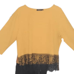 Airport Yellow And Black 2pcs Skirt And Top Size 44