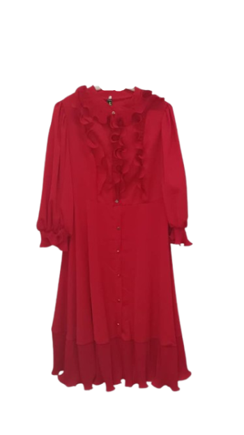 Sky Red Short Gown Size 3xl